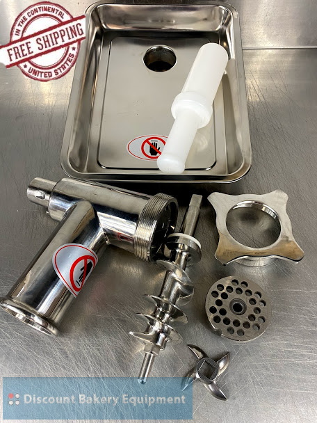 Uniworld #12 Hobart Stainless Steel Grinder Attachment for Mixer #SS812HCPL
