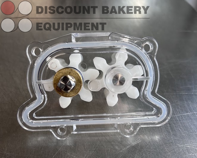 Pump Cover Assembly with (2) Impellers for Edhard Hoppers (replaces Edhard Part# F-3001 & F-3002)