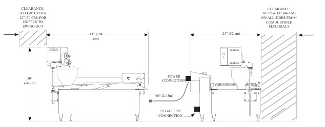 Rebuilt, Belshaw Donut Robot Mark II Gas Fryer