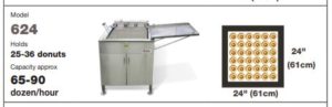 Belshaw 624 Open Kettle Electric Donut Fryer - specification diagram
