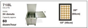 Belshaw 718LCG Open Kettle Gas Donut Fryer - specification diagram